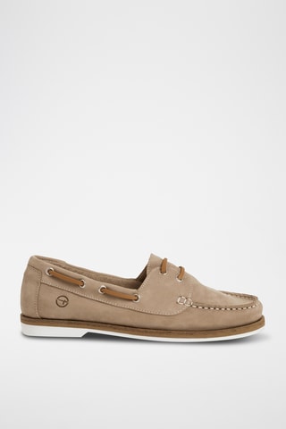 Scarpe da barca in pelle - Beige
