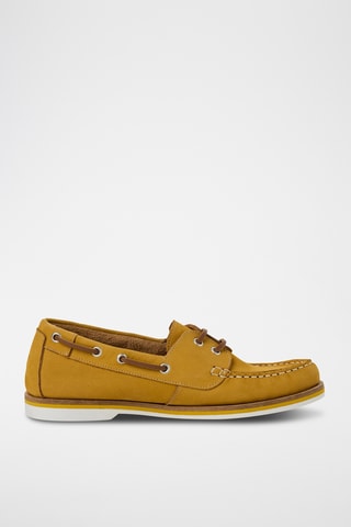 Scarpe da barca in pelle - Giallo