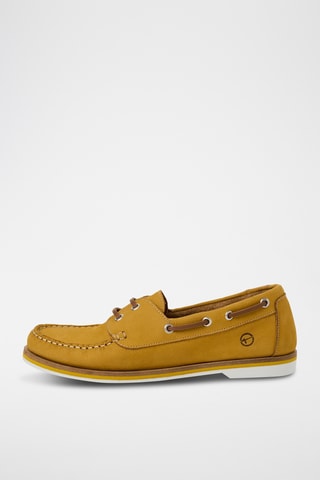 Scarpe da barca in pelle - Giallo
