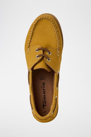 Scarpe da barca in pelle - Giallo