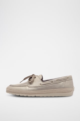 Scarpe da barca in pelle - Bianco