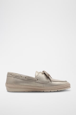 Scarpe da barca in pelle - Bianco