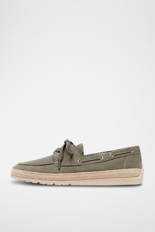 Scarpe da barca in pelle scamosciata - Verde