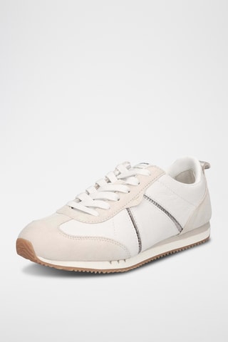 Sneakers in pelle - Beige