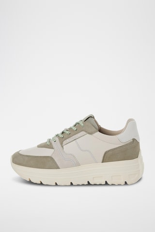 Sneakers in pelle - Verde salvia