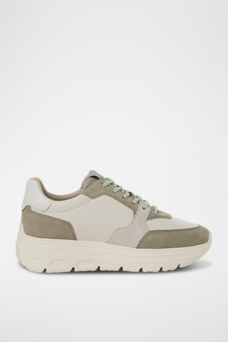 Sneakers in pelle - Verde salvia