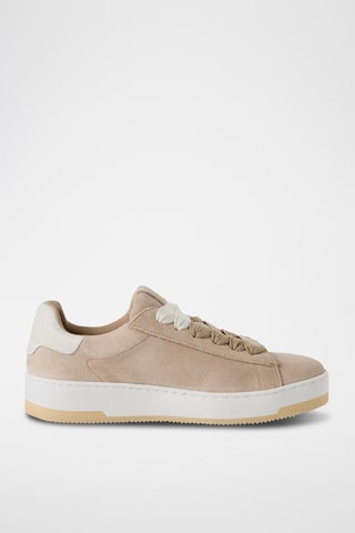 Sneakers in pelle scamosciata - Giallo