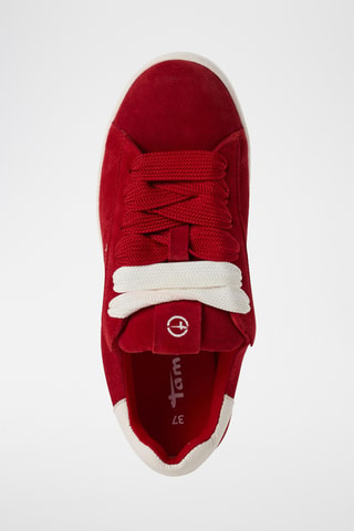 Sneakers in pelle scamosciata - Rosso