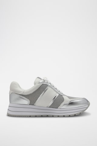 Sneakers platform - Argentato