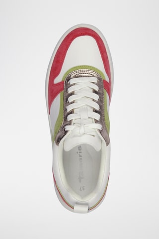Sneakers platform in pelle - Bordeaux