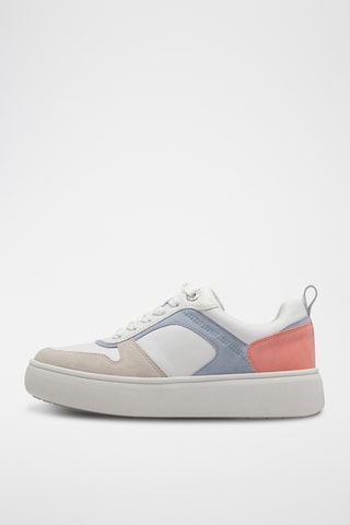 Sneakers platform in pelle - Azzurro
