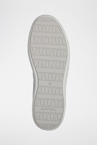 Sneakers platform in pelle - Azzurro
