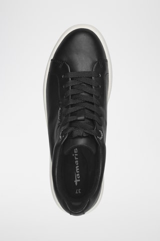 Baskets plateformes en cuir - Noir