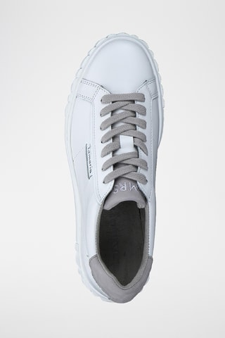 Sneakers platform in pelle - Bianco