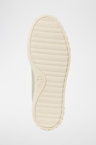 Sneakers platform in pelle scamosciata - Verde salvia