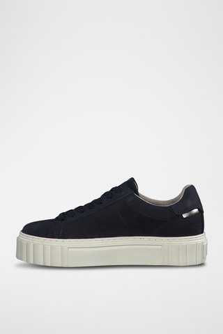 Baskets plateformes - Bleu nuit
