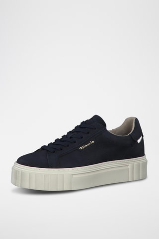 Baskets plateformes - Bleu nuit
