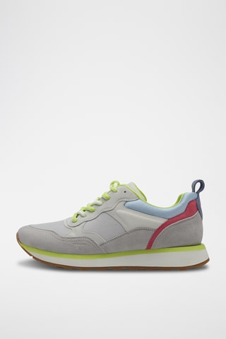 Sneakers in pelle - Grigio chiaro