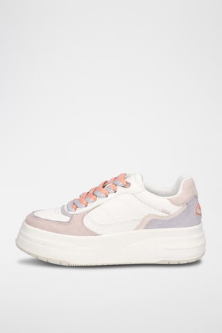 Sneakers platform in pelle - Bianco