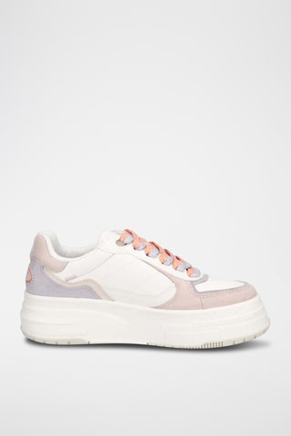 Sneakers platform in pelle - Bianco