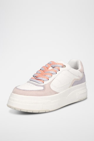Sneakers platform in pelle - Bianco