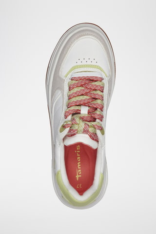 Sneakers platform in pelle - Verde
