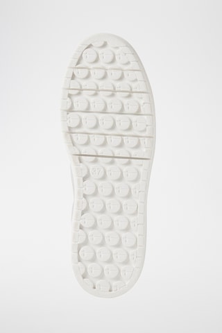Sneakers platform in pelle scamosciata - Grigio chiaro