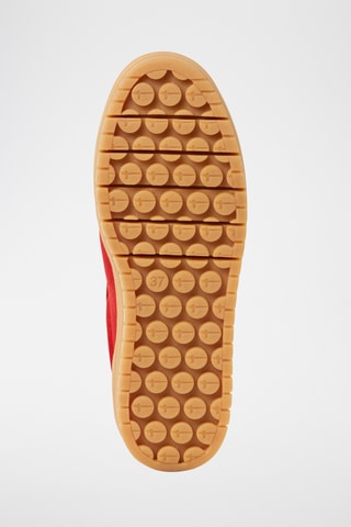 Sneakers platform in pelle scamosciata - Rosso