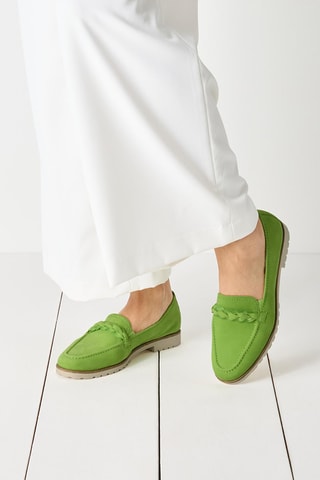 Mocassins en cuir - Vert