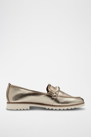 Mocassins en cuir - Bronze