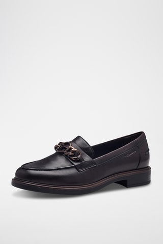 Mocassins en cuir - Marron foncé