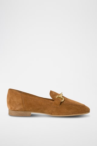 Mocassini in pelle scamosciata - Marrone