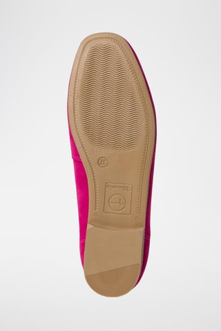 Mocassini in pelle scamosciata - Fucsia