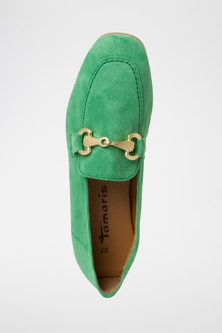 Mocassini in pelle scamosciata - Verde