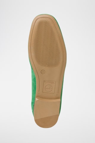 Mocassini in pelle scamosciata - Verde