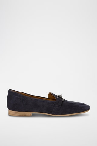 Mocassini in pelle scamosciata - Navy