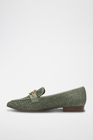 Mocassins en cuir - Vert sauge