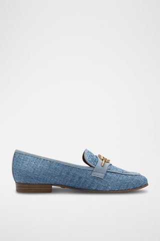 Mocassins en cuir - Bleu