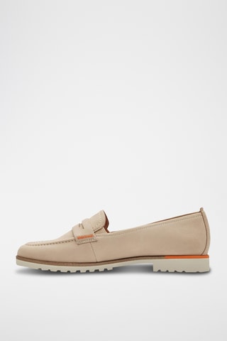 Mocassins en nubuck - Ivoire