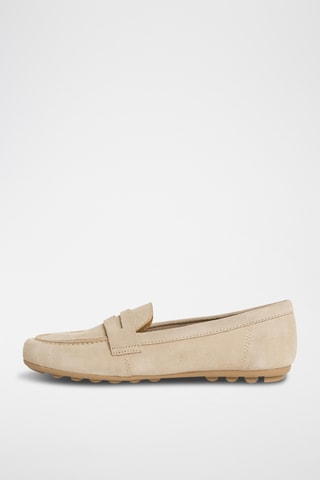 Mocassins en nubuck - Beige
