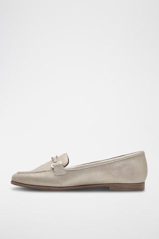 Mocassins en cuir - Écru
