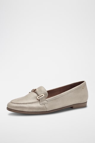 Mocassins en cuir - Écru
