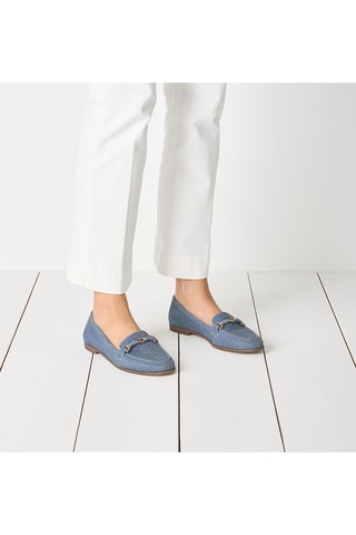 Mocassini in pelle - Blu