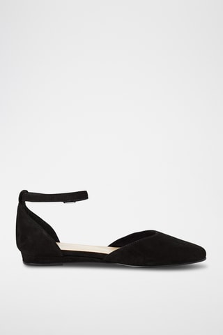 Ballerines en nubuck - Noir