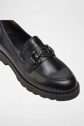 Mocassins en cuir - Noir