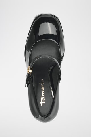 Scarpe baby con tacco in vernice - Nero