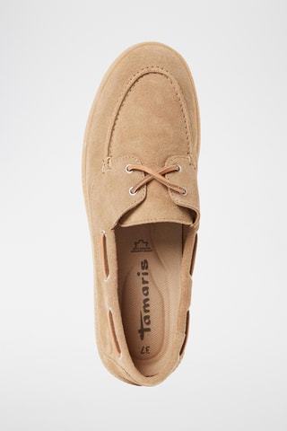 Chaussures bateau en nubuck - Taupe