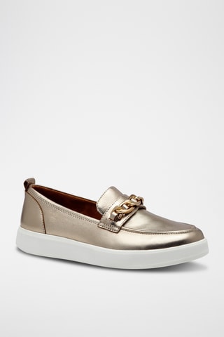 Mocasines de piel - Dorado