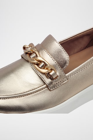 Mocasines de piel - Dorado