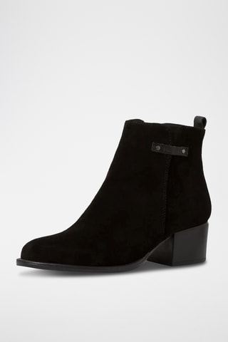 Stivaletti in pelle scamosciata - Nero